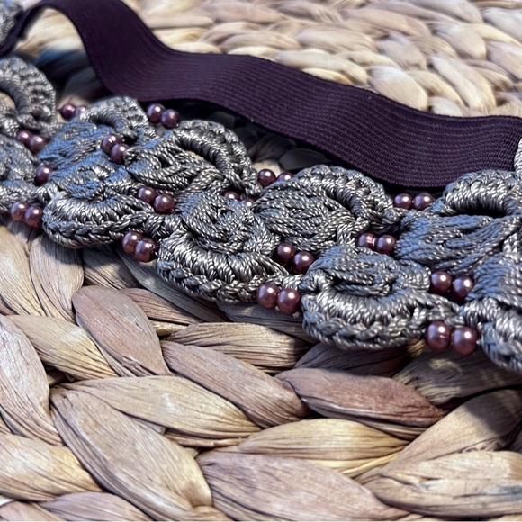Handmade Crochet Brown Headband - Picture 3 of 3